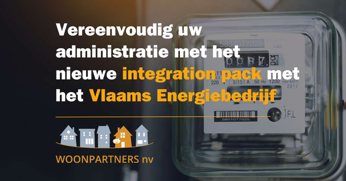 Vereenvoudig uw administratie met het nieuwe integration pack met het Vlaams Energiebedrijf